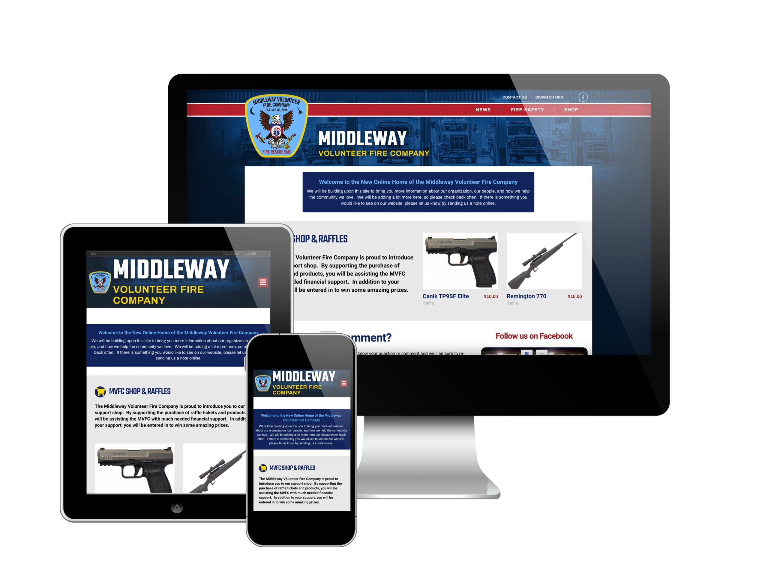 Middleway New Fire/EMS Agency Website