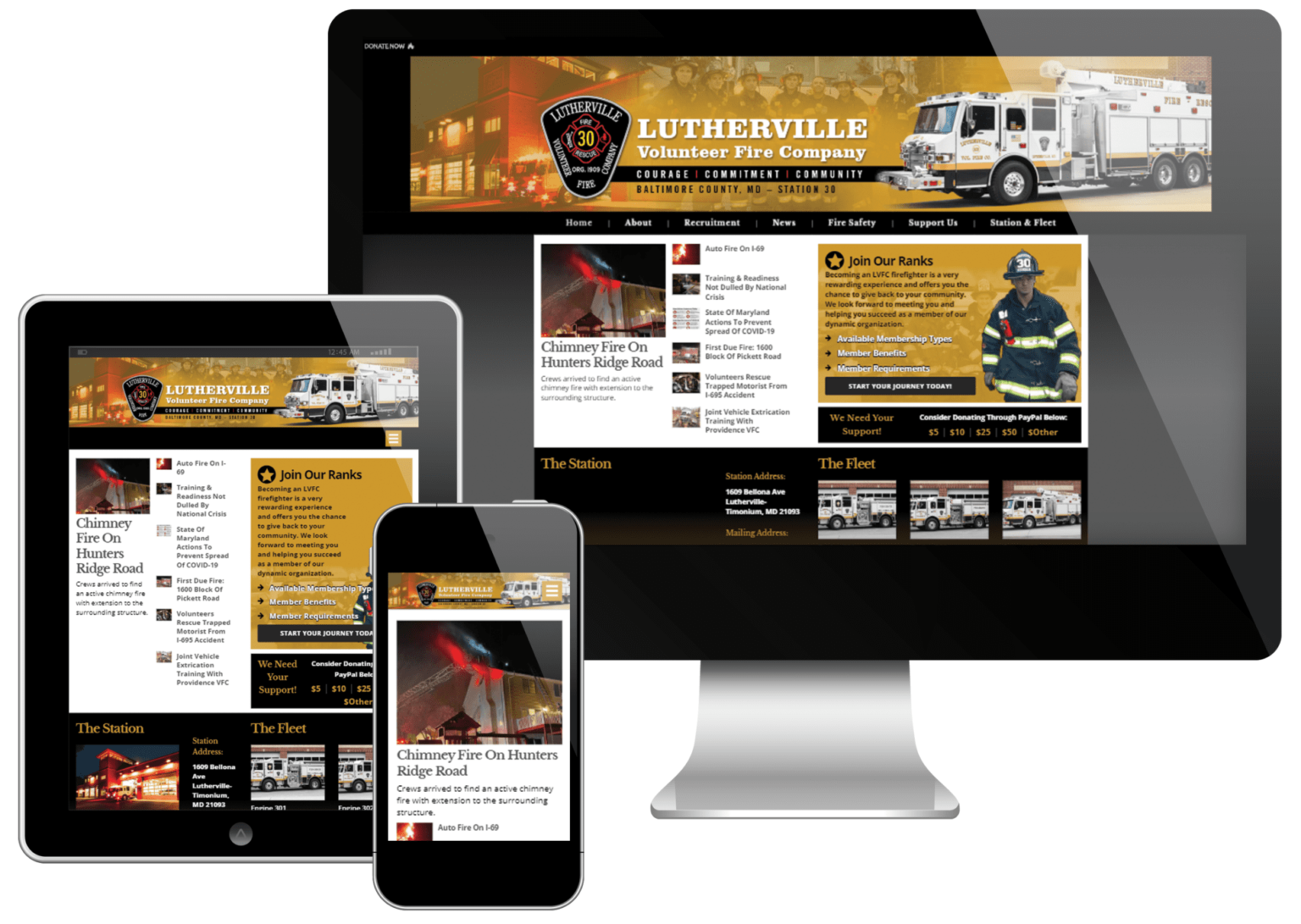 Volunteer Fire Department Websites