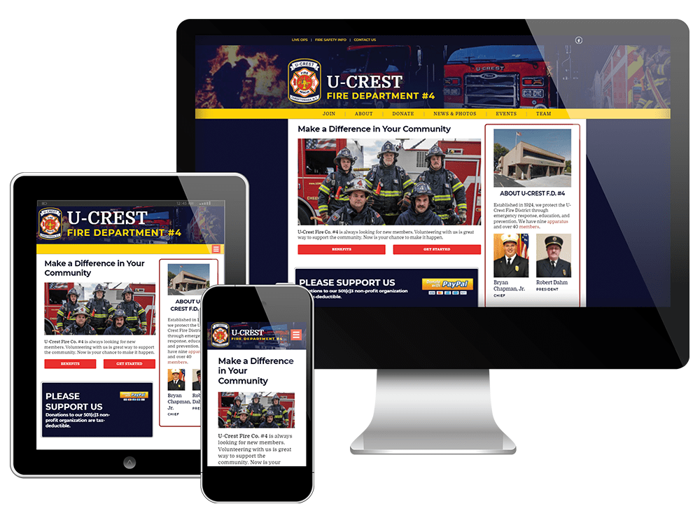 Fire Department Website Design
