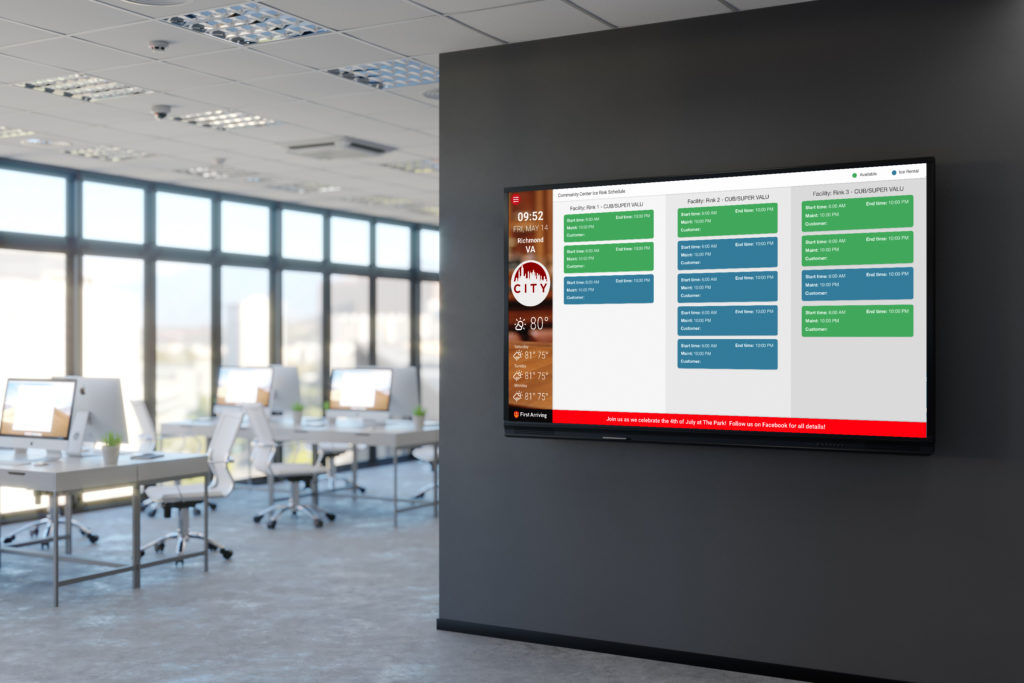 Digital signage for local government agencies